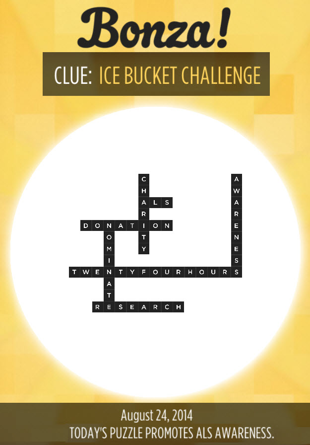 Bonza Daily Word Puzzle August 24 2014 Answer