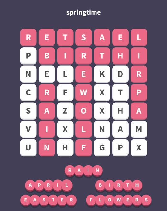 February 14 2017 - WordWhizzle Search Daily Puzzle Answers