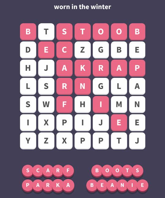 April 4 2017 - WordWhizzle Search Daily Puzzle Answers