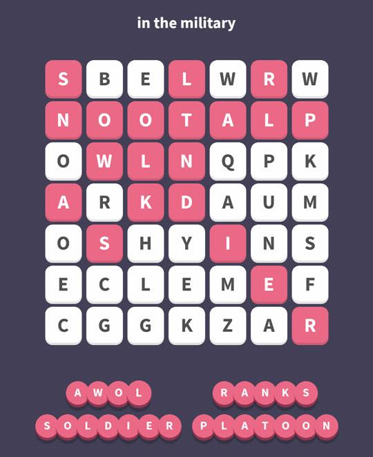 May 11 2017 - WordWhizzle Search Daily Puzzle Answers