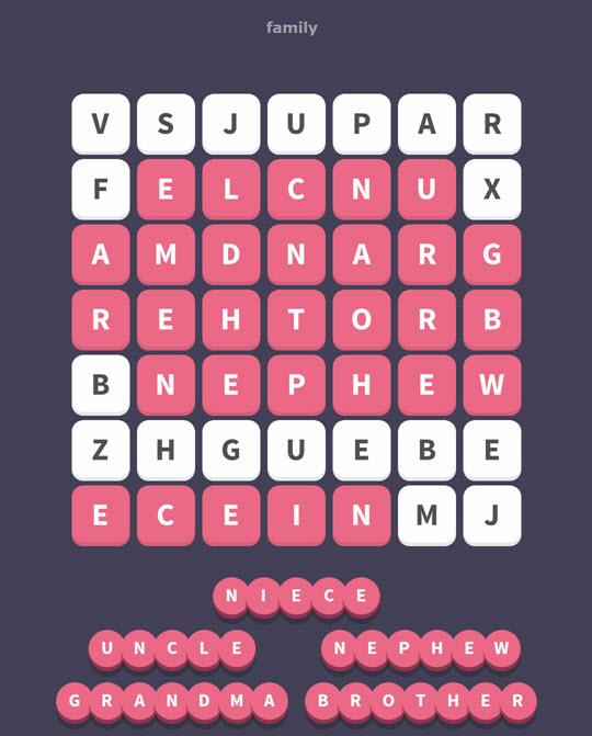 July 22 2017 - WordWhizzle Search Daily Puzzle Answers