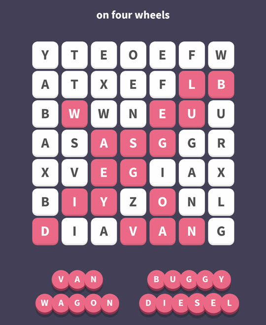 October 12 2017 - WordWhizzle Search Daily Puzzle Answers