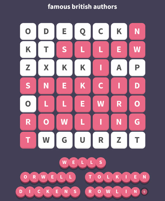 December 1 2017 - WordWhizzle Search Daily Puzzle Answers