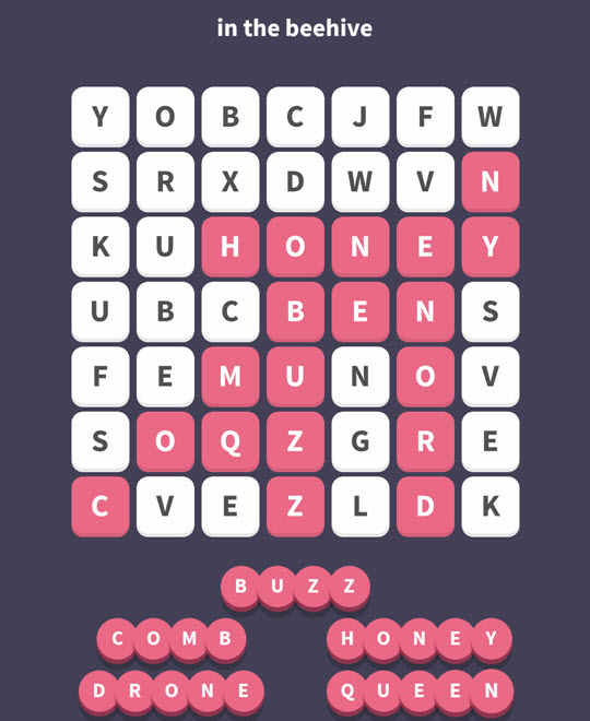 November 14 2017 - WordWhizzle Search Daily Puzzle Answers