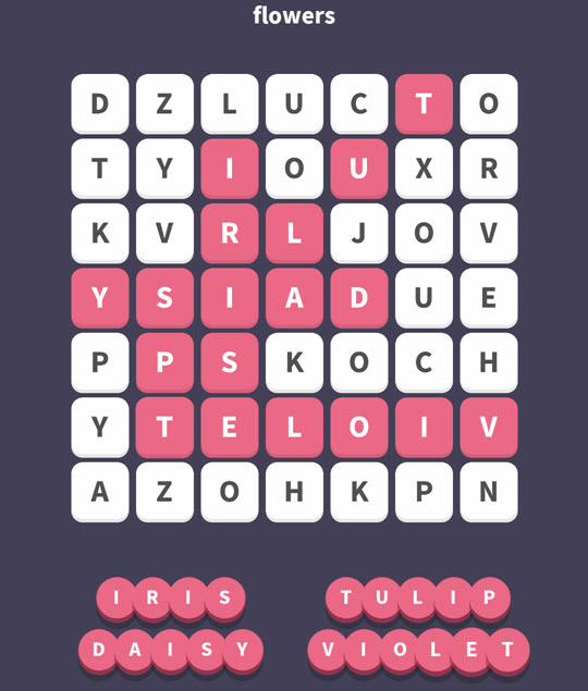 November 19 2017 - WordWhizzle Search Daily Puzzle Answers