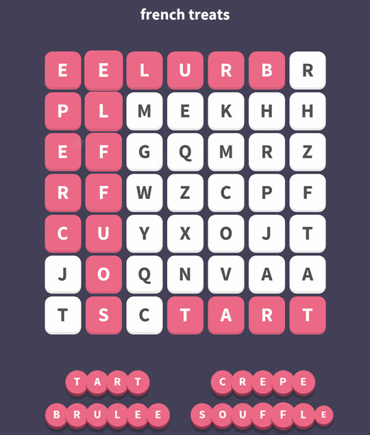 November 23 2017 - WordWhizzle Search Daily Puzzle Answers