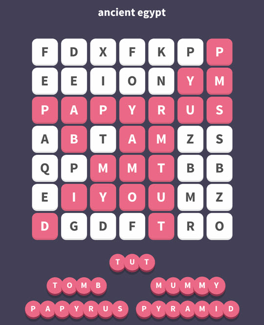 November 5 2017 - WordWhizzle Search Daily Puzzle Answers