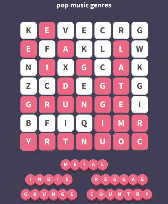 December 2 2017 - WordWhizzle Search Daily Puzzle Answers