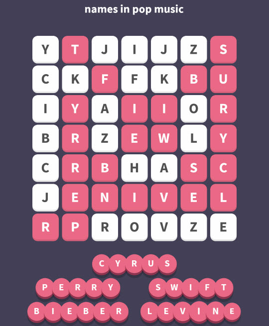 December 28 2017 - WordWhizzle Search Daily Puzzle Answers