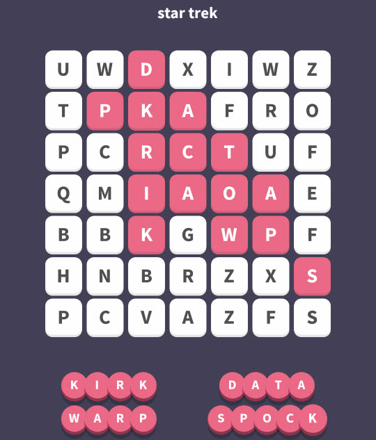 March 9 2018 - WordWhizzle Search Daily Puzzle Answers